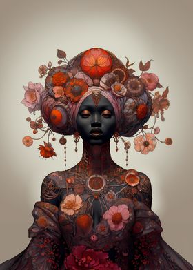 Floral Goddess Portrait