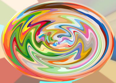 Abstract Swirling Colors