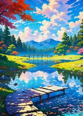 Serene Lake Landscape