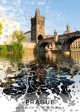 Prague Bridge & Map