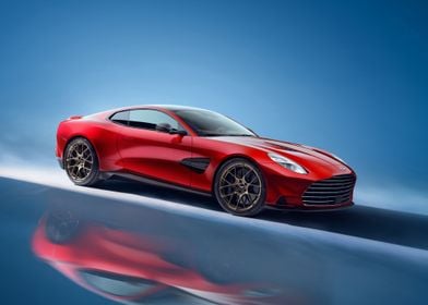 Red Aston Martin Coupe