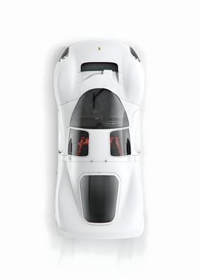 White Ferrari 330 P4 Race Car