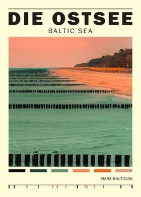 Baltic Sea beach sunset