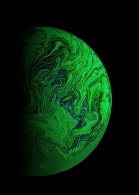 Green Marble Planet