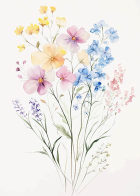 Watercolor Wildflowers