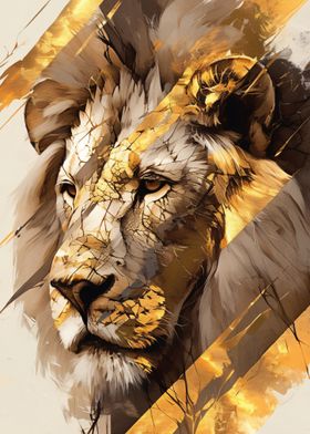 Golden Lion Portrait