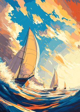 Sailing at Sunset