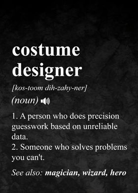 Costume Designer Job Definition