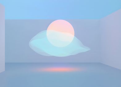 Abstract Pastel Sphere