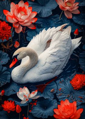 White Swan Lotus Pond