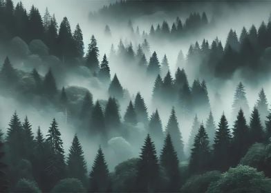 Deep Misty Forest