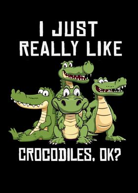 Crocodile Lover Women Alligator Kids Cute Crocodiles