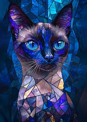 Stained Glass Cat