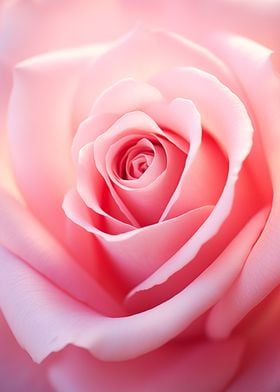 Pink Rose Close-Up