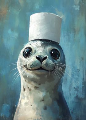 Seal in a Hat