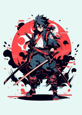 Samurai Anime Character