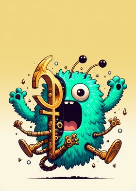 Monster with Golden Key