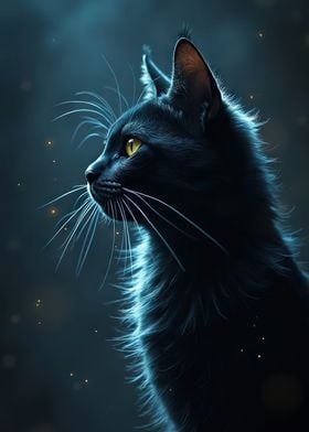 Black Cat Portrait