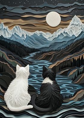 Cats by the Lake