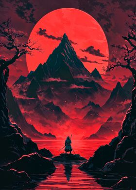 Samurai Under Red Moon