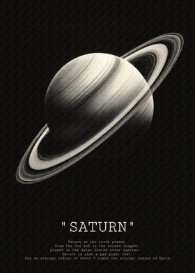 Saturn Planet Illustration