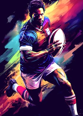 Rugby Player Action