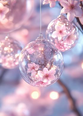 Cherry Blossom Ornaments