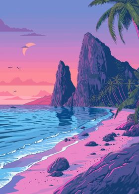 Tropical Sunset Beach