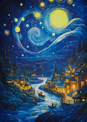 Starry Night Village