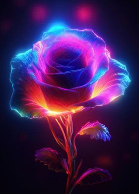 Neon Rose