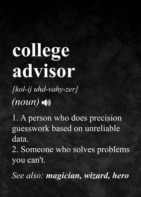 College Advisor Job Definition