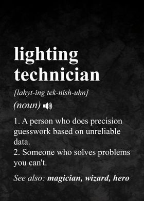 Lighting Technician Definition