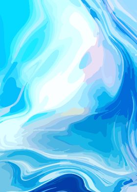 Abstract Blue Swirls