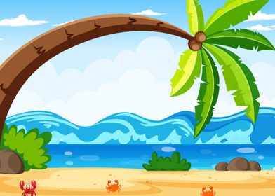 Tropical Beach Scene