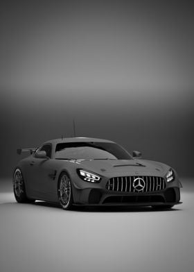 Mercedes-Benz AMG GT4 - Side-Front View