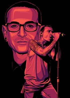 Chester Bennington Pop Art Portrait