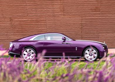 Purple Rolls Royce Coupe