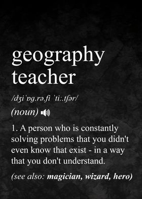 Geography Teacher Definition