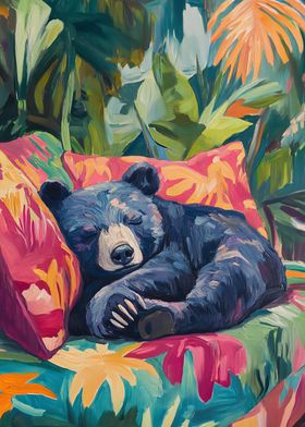 Sleeping Bear in Tropical Paradise