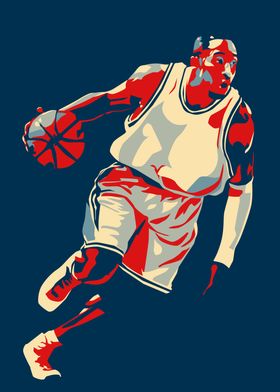 Basketball Player Illustration