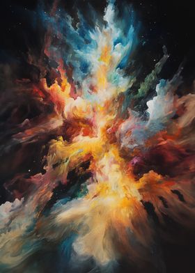 Cosmic Nebula Painting