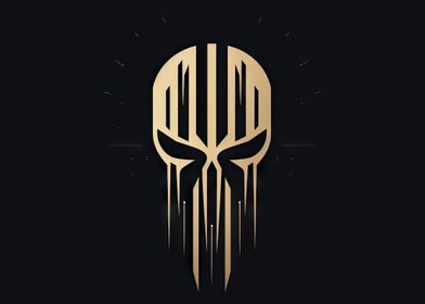 Golden Skull Logo