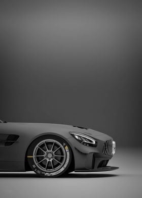 Black Mercedes-AMG GT4