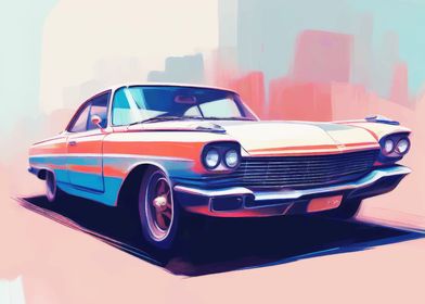 Vintage Car Illustration