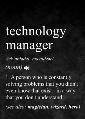 Technology Manager Definition