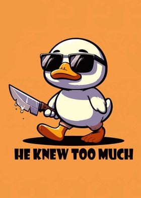 Duck with Knife