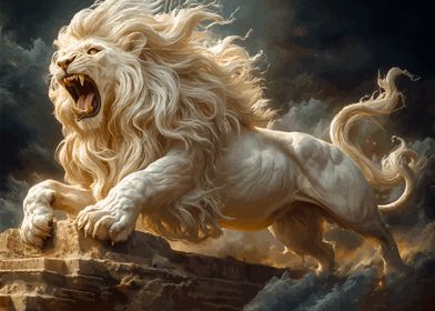 Majestic White Lion