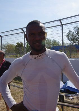 Eric Abidal Race Car Driver Portrait