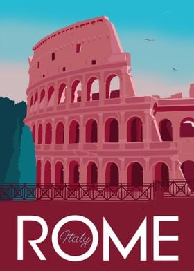 Rome Colosseum Poster