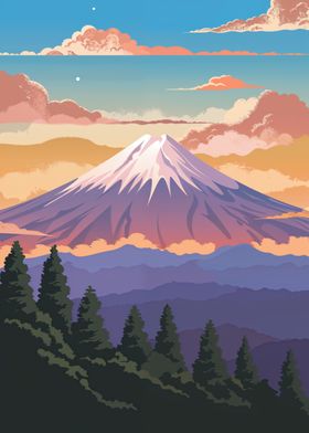 Mount Fuji Sunset